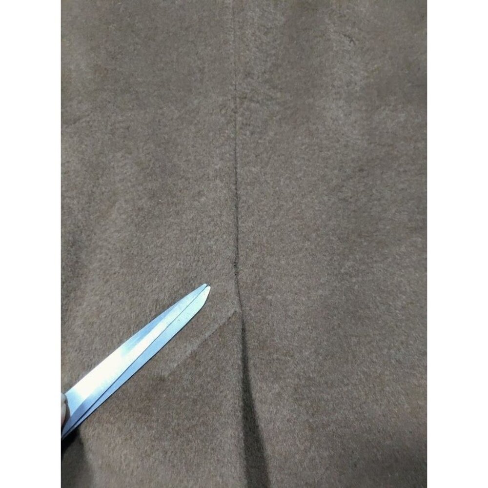 Vintage 70s Pierrette Superangora Wool Cashmere Angora Button Down Over Coat Cam - Picture 13 of 16